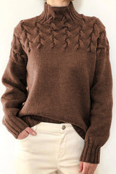 Casual Solid Weave Turtleneck Sweaters(11 Colors)