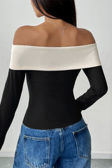 Sexy Bow Decor Off Shoulder Tops