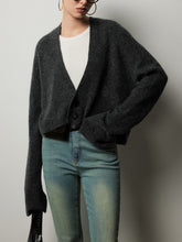 Buttoned Slouchy Cardigan