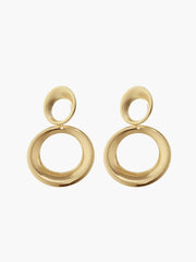 Vintage Round Bold Pendant Earrings