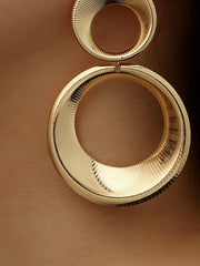 Vintage Round Bold Pendant Earrings