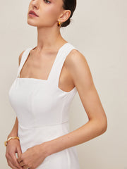 Summer Square Neck Sleeveless Skort