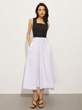 Square Neck Criss Cross Dress