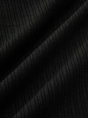 Button Ribbed Long Sleeve T-Shirt