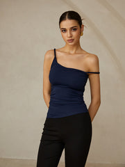 Asymmetrical Plain Cami Top