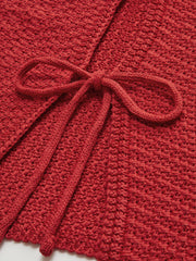 Tie Front Sweater Vest