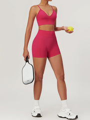 Hip-Lifting Yoga Shorts Set