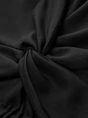 Pleated Knotted Tank Top