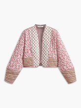 Floral Embroiled Double-Sided Winter Coat