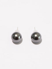 Silver Pearl Stud Earrings