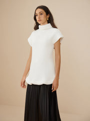 Elegant Ribbed Turtleneck Sweater