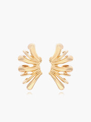 Golden Angel Wings Stud Earrings