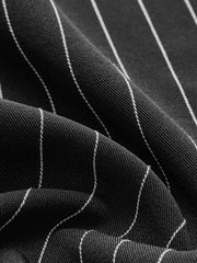 Pinstripe Crop Polo Shirt