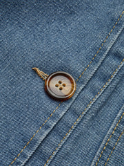 Lapel Cargo Denim Jacket