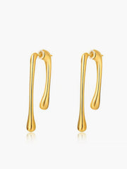 Asymmetrical Tear Drop Earrings