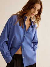 Pinstripe Breasted Loose Shirt