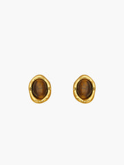 Vintage Tiger Eye Earrings