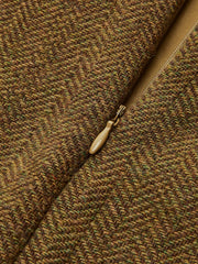 Wool-Blend Zipper Wrap Skirt