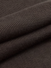 Side Pleated Slim Knit Top