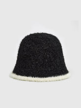Contrast Trim Plush Bucket Hat