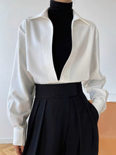 Deep V-Neck Polo Shirt