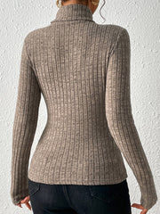 Stand Collar Brushed Top