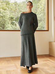 Plain Sequins Shift Sweater Co-ords