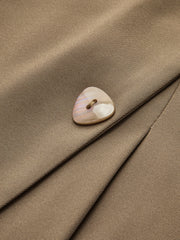 Back-Zipper Pleated Mini Skirt