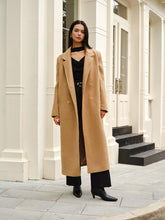 Split Pockets Tweed Coat