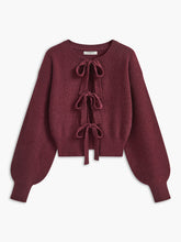 Lace Up Bow Cardigan