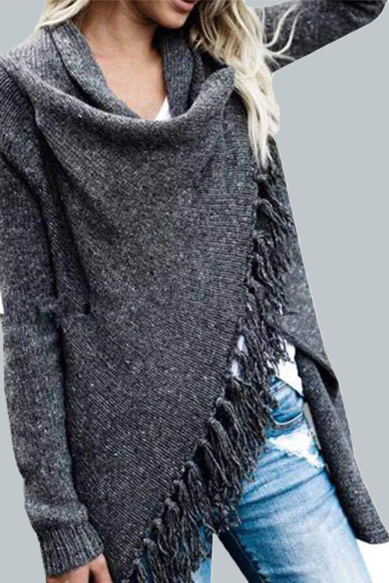 Fashion Casual O Neck Mid Waist Sweaters(7 Colors)