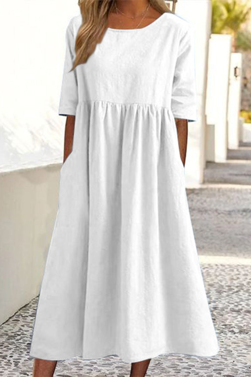Women's Casual Cotton Dress(9 Colors)