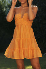 Sexy Solid Halter Sleeveless Dress Dresses(3 Colors)
