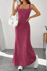 Sexy Solid Backless Square Collar One Step Skirt Dresses