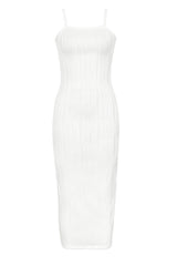 Celebrities Stripe Backless Slit Patchwork Spaghetti Strap Long Dresses