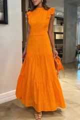 Casual Half A Turtleneck Long Dresses(3 Colors)