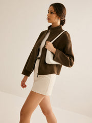 Tweed Double Zip Coat