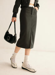 Athleisure Pockets Split Skirt