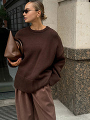 Minimalist Plain Shift Sweater