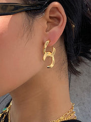 Geometric Twist Stud Earrings