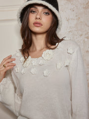 Romance 3D Flower Knit Top