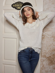 Romance 3D Flower Knit Top