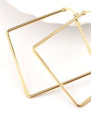 Geometric Square Pendant Earrings