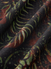 Retro Tye Dye Printed Mesh Dress