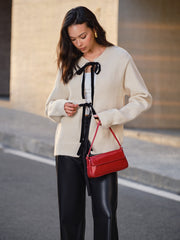Tie Front Knit Top