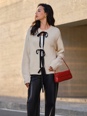 Tie Front Knit Top