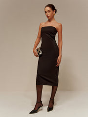 Two-Piece Sheer Shrug Jersey Tube Dress