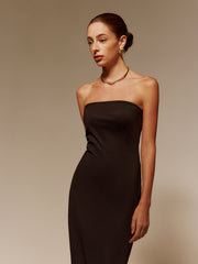 Two-Piece Sheer Shrug Jersey Tube Dress