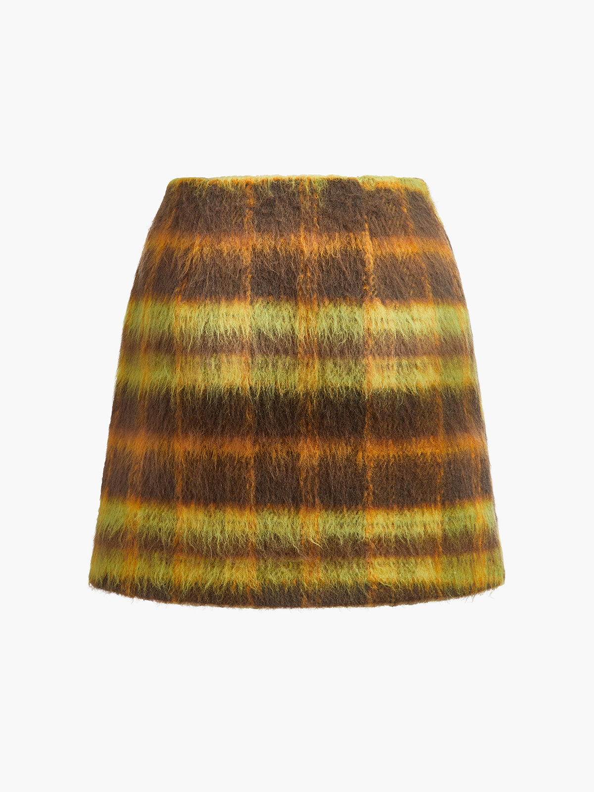 Checked Tweed Mini Skirt