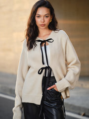 Tie Front Knit Top